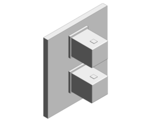 Revit, Bim, Store, Components, MEP, Object, Grohe, Plumbing, Fixtures, 14, METRIC, Grohtherm ,Cube, 19958000