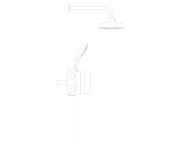Image of Grohe Grohtherm Round Bundle Perfect Shower Set 160 - 34735000