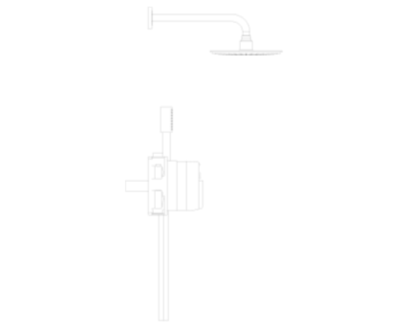 Image of Grohe Grohtherm Round Bundle Perfect Shower Set 210 - 34732000