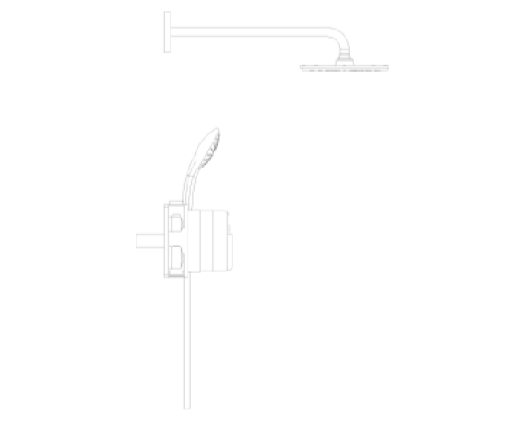 Image of Grohe Grohtherm Round Bundle Perfect Shower Set 210 - 34734000