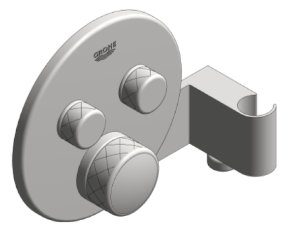 Revit, Bim, Store, Components, MEP, Object, Grohe, Plumbing, Fixtures, 14, METRIC, Grohtherm, Smart, Control, Thermostat, 29120000