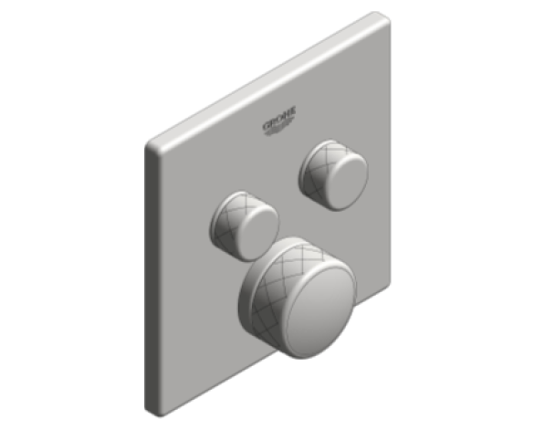Revit, Bim, Store, Components, MEP, Object, Grohe, Plumbing, Fixtures, 14, METRIC, Grohtherm, Smart, Control, Thermostat, 29124000