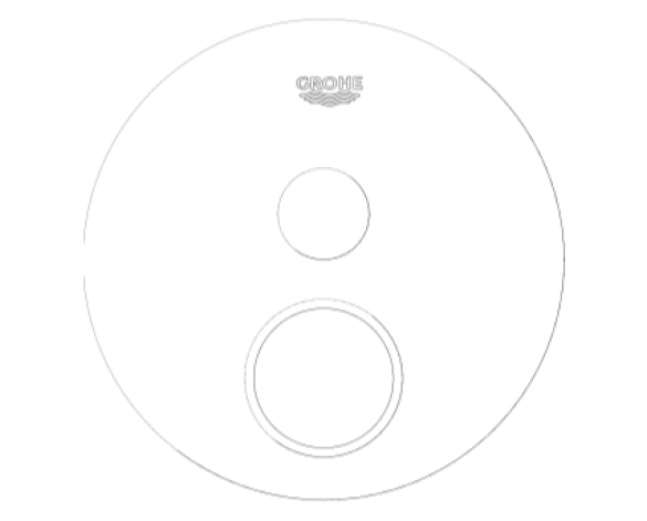 Revit, Bim, Store, Components, MEP, Object, Grohe, Plumbing, Fixtures, 14, METRIC, Grohtherm, Smart, Control, Thermostat, 29136EN0