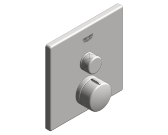 Revit, Bim, Store, Components, MEP, Object, Grohe, Plumbing, Fixtures, 14, METRIC, Grohtherm, Smart, Control, Thermostat, 29147000