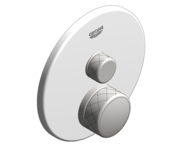 Revit, Bim, Store, Components, MEP, Object, Grohe, Plumbing, Fixtures, 14, METRIC, Grohtherm, Smart, Control, Thermostat, 29150LS0