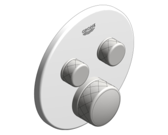 Revit, Bim, Store, Components, MEP, Object, Grohe, Plumbing, Fixtures, 14, METRIC, Grohtherm, Smart, Control, Thermostat, 29151LS0
