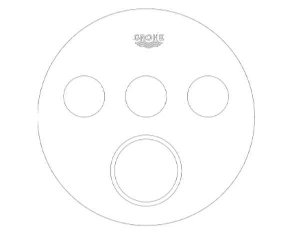 Revit, Bim, Store, Components, MEP, Object, Grohe, Plumbing, Fixtures, 14, METRIC, Grohtherm, Smart, Control, Thermostat, 29904LS0