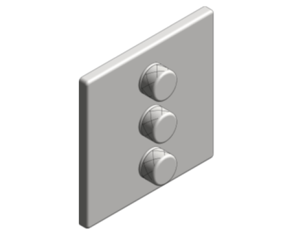 Revit, Bim, Store, Components, MEP, Object, Grohe, Plumbing, Fixtures, 14, METRIC, Grohtherm, Smart, Control, Triple, Volume, Control, 29127000