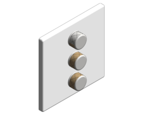 Revit, Bim, Store, Components, MEP, Object, Grohe, Plumbing, Fixtures, 14, METRIC, Grohtherm, Smart, Control, Triple, Volume, Control, 29158LS0