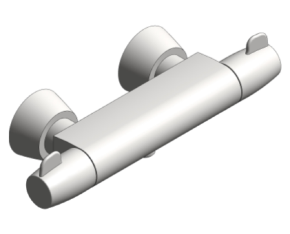 Revit, Bim, Store, Components, MEP, Object, Grohe, Plumbing, Fixtures, 14, METRIC, Grohtherm, Special, Thermostatic, Shower, Mixer, 34667000
