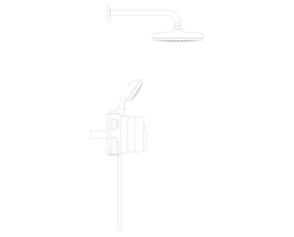 Image of Grohe Grohtherm Square Bundle - 34729000