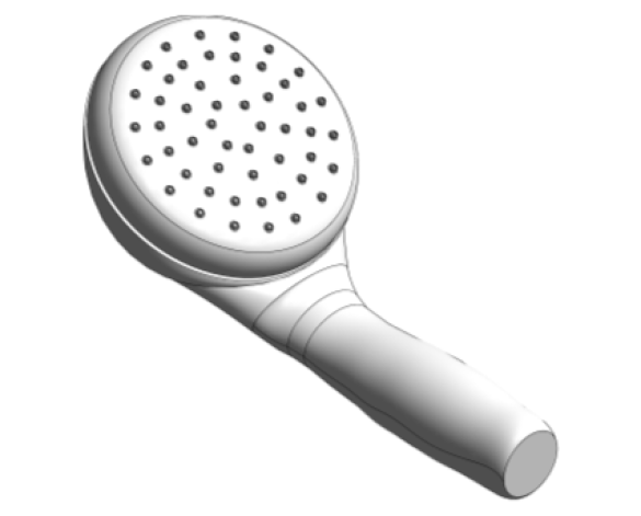 Revit, Bim, Store, Components, MEP, Object, Grohe, Plumbing, Fixtures, 14, METRIC, Hand, Shower, 2759700E