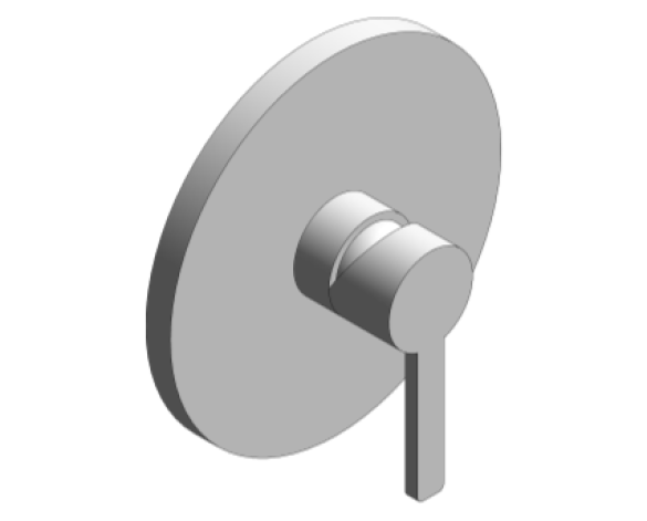Revit, Bim, Store, Components, MEP, Object, Grohe, Plumbing, Fixtures, 14, METRIC, Lineare, Single, Lever, Shower, Mixer, Trim, 19296000