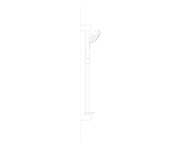 Revit, Bim, Store, Components, MEP, Object, Grohe, Plumbing, Fixtures, 14, METRIC, Tempesta 100, Shower, Rail, Set, 27927000