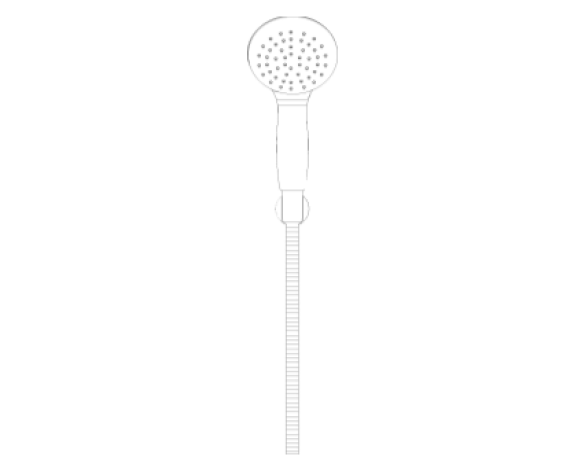 Revit, Bim, Store, Components, MEP, Object, Grohe, Plumbing, Fixtures, 14, METRIC, Tempesta 100, Wall, Holder, Shower, 26164000