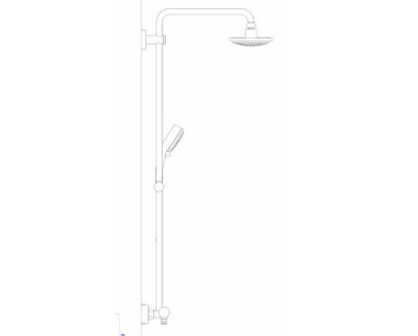 Revit, Bim, Store, Components, MEP, Object, Grohe, Plumbing, Fixtures, 14, METRIC, New, Tempesta, Cosmopolitan, 160, Shower, System, Thermostat, 27922000