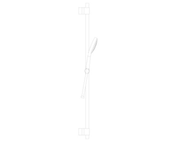 Revit, Bim, Store, Components, MEP, Object, Plumbing, Fixtures, METRIC, Grohe, Power, and, Soul, Shower, Rail, 27734000