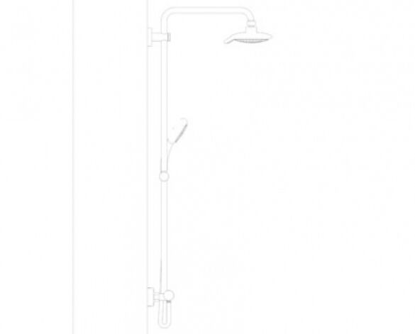 Revit, Bim, Store, Components, MEP, Object, Grohe, Plumbing, Fixtures, 14, METRIC, Power, Soul, System, 190, Shower, Thermostat, 27909000