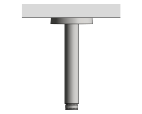 Revit, Bim, Store, Components, MEP, Object, Grohe, Plumbing, Fixtures, METRIC, Rainshower, Shower, Arm, 142mm, 28724000
