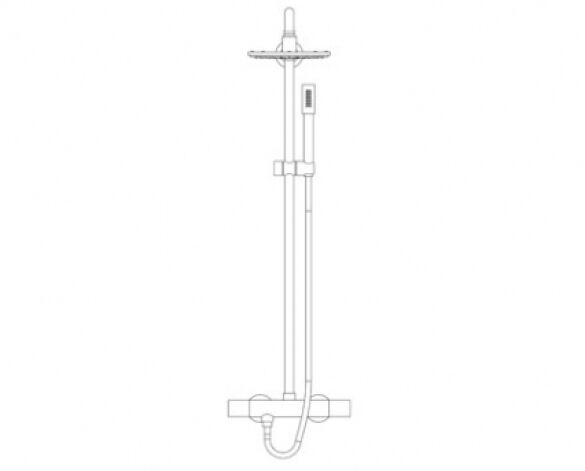 Revit, Bim, Store, Components, MEP, Object, Grohe, Plumbing, Fixtures, 14, METRIC, Rainshower, System, 210, Shower, System, Thermostat, 27032001
