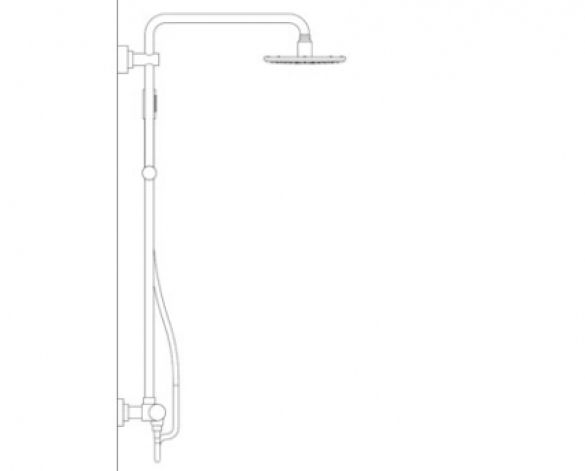 Revit, Bim, Store, Components, MEP, Object, Grohe, Plumbing, Fixtures, 14, METRIC, Rainshower, System, 210, Shower, System, Thermostat, 27032001