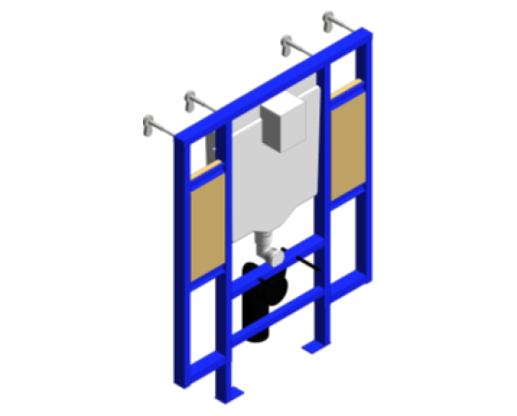 Revit, Bim, Store, Components, MEP, Object, Grohe, Plumbing, Fixtures, METRIC, Hot, Cold, Water, WC, Bathroom, Rapid, SL, For, WC, Disabled, 39140000