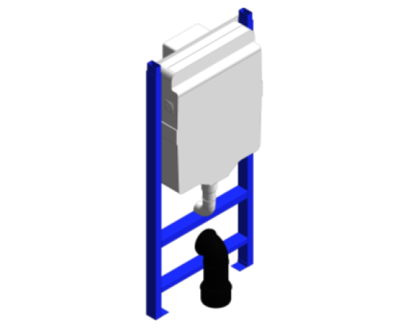 Revit, Bim, Store, Components, MEP, Object, Grohe, Plumbing, Fixtures, METRIC, Hot, Cold, Water, WC, Bathroom, Rapid, SL, Project, For, WC, 38840000