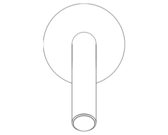 Revit, Bim, Store, Components, MEP, Object, Grohe, Plumbing, Fixtures, 14, METRIC, Shower, Arm, 182, mm, NPT, 27414000