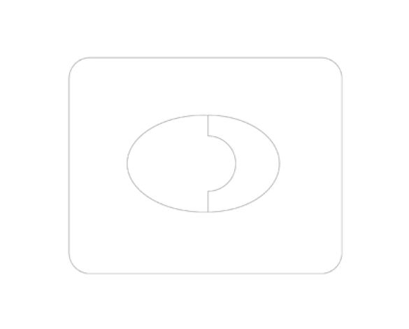Revit, Bim, Store, Components, MEP, Object, Grohe, Plumbing, Fixtures, 14, METRIC, Skate, Air, WC, Wall, Plate, 38506000, 38506SH0