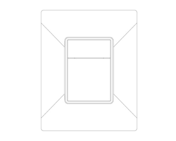Revit, Bim, Store, Components, MEP, Object, Grohe, Plumbing, Fixtures, 14, METRIC, Tectron, Skate, Wall, Plate, 37321SH1