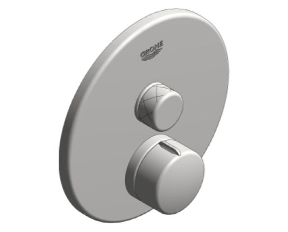 Revit, Bim, Store, Components, MEP, Object, Grohe, Plumbing, Fixtures, 14, METRIC, Smart, Control, Concealed, Mixer, 29144000