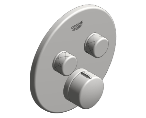 Revit, Bim, Store, Components, MEP, Object, Grohe, Plumbing, Fixtures, 14, METRIC, Smart, Control, Concealed, Mixer, 29145000