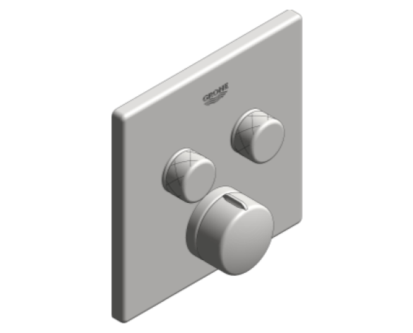 Revit, Bim, Store, Components, MEP, Object, Grohe, Plumbing, Fixtures, 14, METRIC, Smart, Control, Concealed, Mixer, 29148000