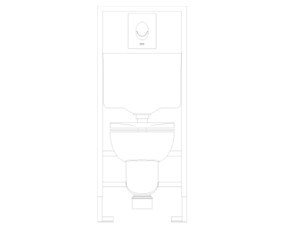 Revit, Bim, Store, Components, MEP, Object, Grohe, Plumbing, Fixtures, 14, METRIC, Solido, Perfect, WC, Toilet, Flushing Cistern, 39191000
