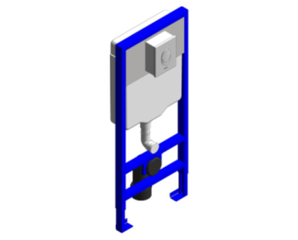 Revit, Bim, Store, Components, MEP, Object, Grohe, Plumbing, Fixtures, 14, METRIC, Solido, Perfect, WC, Toilet, Flushing Cistern, 39191000