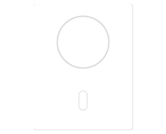 Revit, Bim, Store, Components, MEP, Object, Grohe, Plumbing, Fixtures, 14, METRIC, Tectron Skate, Air, WC, Wall, Plate, 37419000