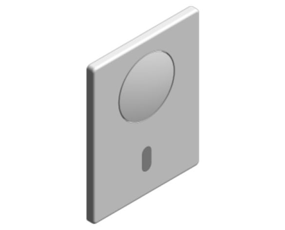 Revit, Bim, Store, Components, MEP, Object, Grohe, Plumbing, Fixtures, 14, METRIC,Tectron Skate, Air, WC, Wall, Plate, 37419000