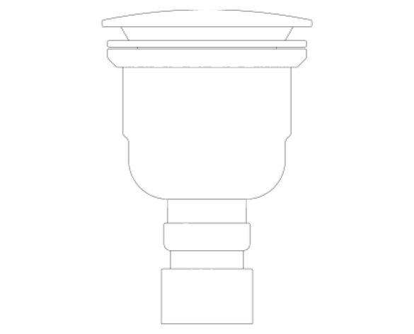 Revit, Bim, Store, Components, MEP, Object, Plumbing, Fixtures, METRIC, Grohe, Chrome, Vertical, Waste, Outlet, 49533000