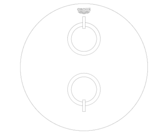 Revit, Bim, Store, Components, MEP, Object, Grohe, Plumbing, Fixtures, 14, METRIC, Grohtherm, Special, Thermostatic, Shower Mixer, 29054000