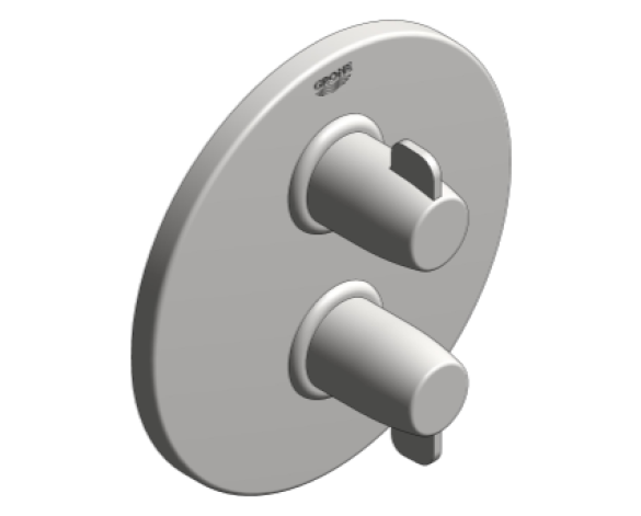 Revit, Bim, Store, Components, MEP, Object, Grohe, Plumbing, Fixtures, 14, METRIC, Grohtherm, Special, Thermostatic, Shower Mixer, 29054000