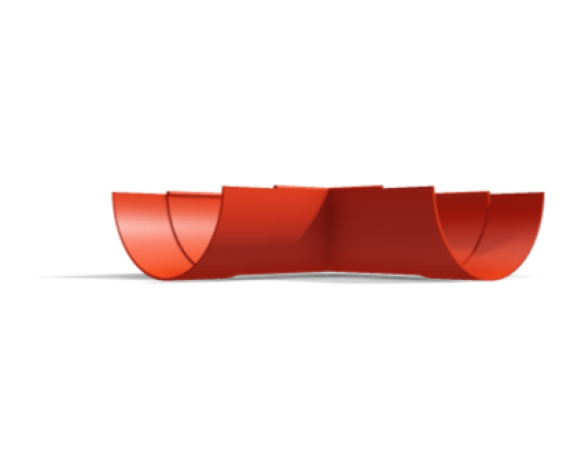 Revit, BIM, Download,Object, Free, Components, Gutter, Crest, Guttercrest, Half, Round, System, Corner
