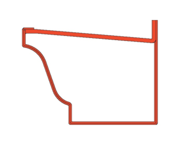 Revit, BIM, Download,Object, Free, Components, Gutter, Crest, Guttercrest, Moulded, Ogee, Gutter