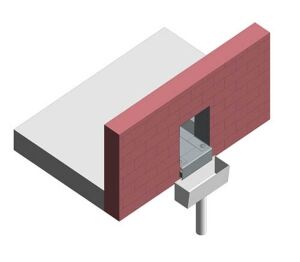 Product: Dryseal GRP Through Wall Hopper