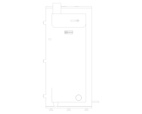 Front Condensing water heater