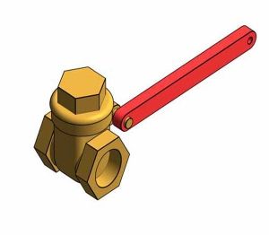 Product: Fig. 28 - Gate Valve - Bronze - Lever Operated