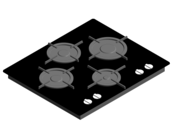 Revit, BIM, Mechanical, Kitchen, Hot, Point, Hotpoint, Hob, FTGH, G641D, HA
