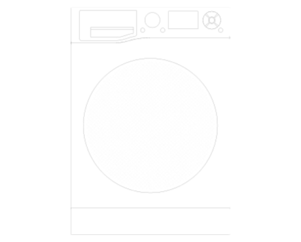 Revit, BIM, Mechanical, Kitchen, Hot, Point, Hotpoint, Ultima, S-Line, Washing, Machine, RZ 1066 W UK