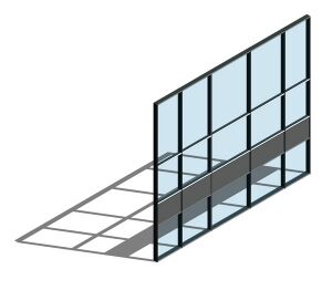 Product: AA100 (50mm) Curtain Wall System - Dual Colour