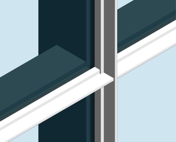 Revit, BIM, Store, Components, Architecture,Object,Free,Download,Kawneer,curtain,wall,system,50mm,AA100,dual,colour,zone,mullion,drained