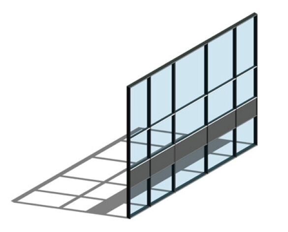 Revit, BIM, Store, Components, Architecture,Object,Free,Download,Kawneer,curtain,wall,system,50mm,AA100,dual,colour,zone,mullion,drained